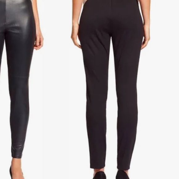 Eileen Fisher Faux Leather Pants - Picture 2 of 4